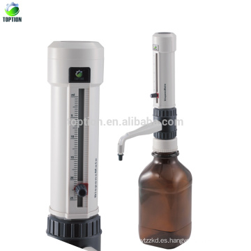 Equipo de transferencia de líquido de laboratorio Botella de ajuste de gran volumen Dispensador superior 0.5-5.0ML